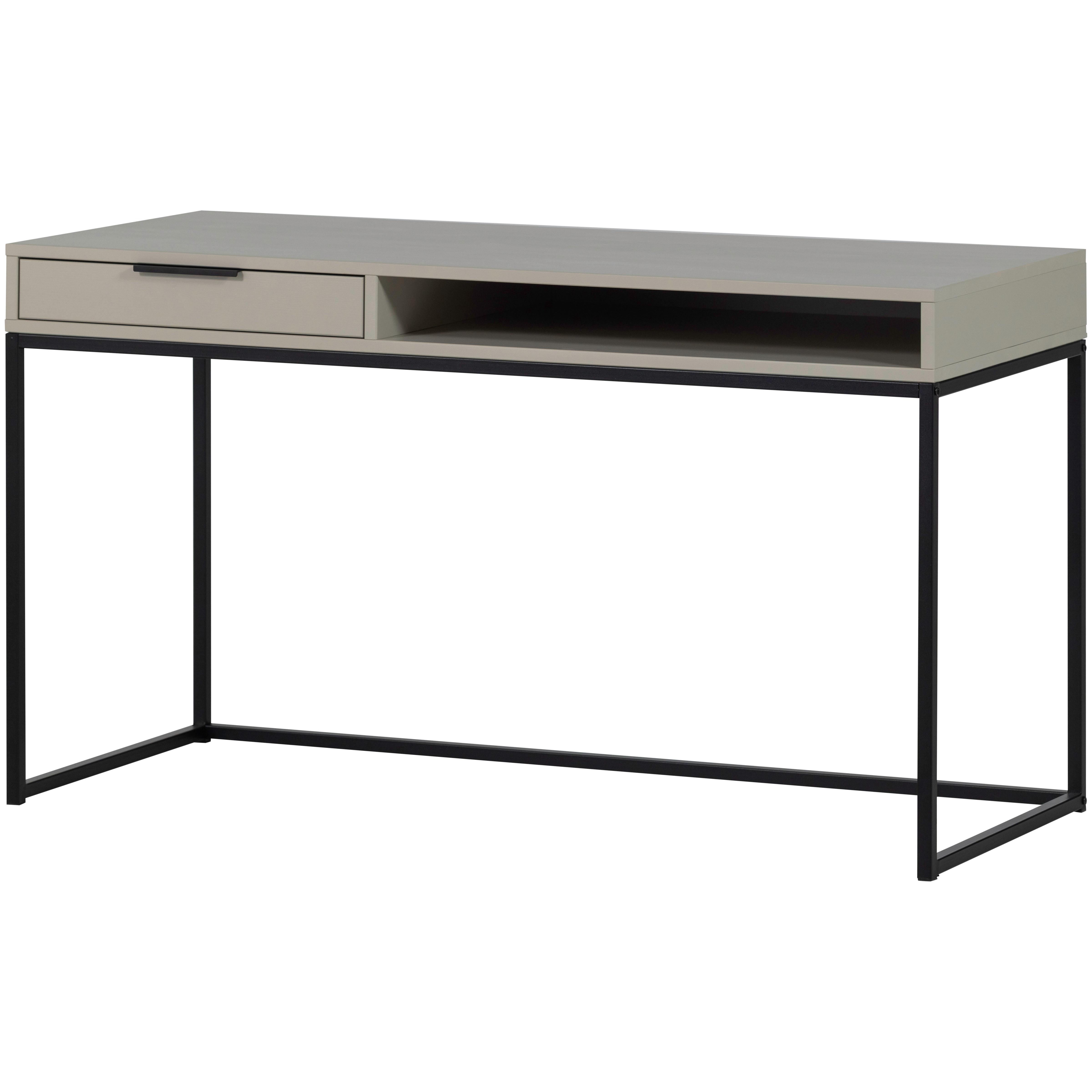 Schreibtisch Nore Grau B: 130 cm