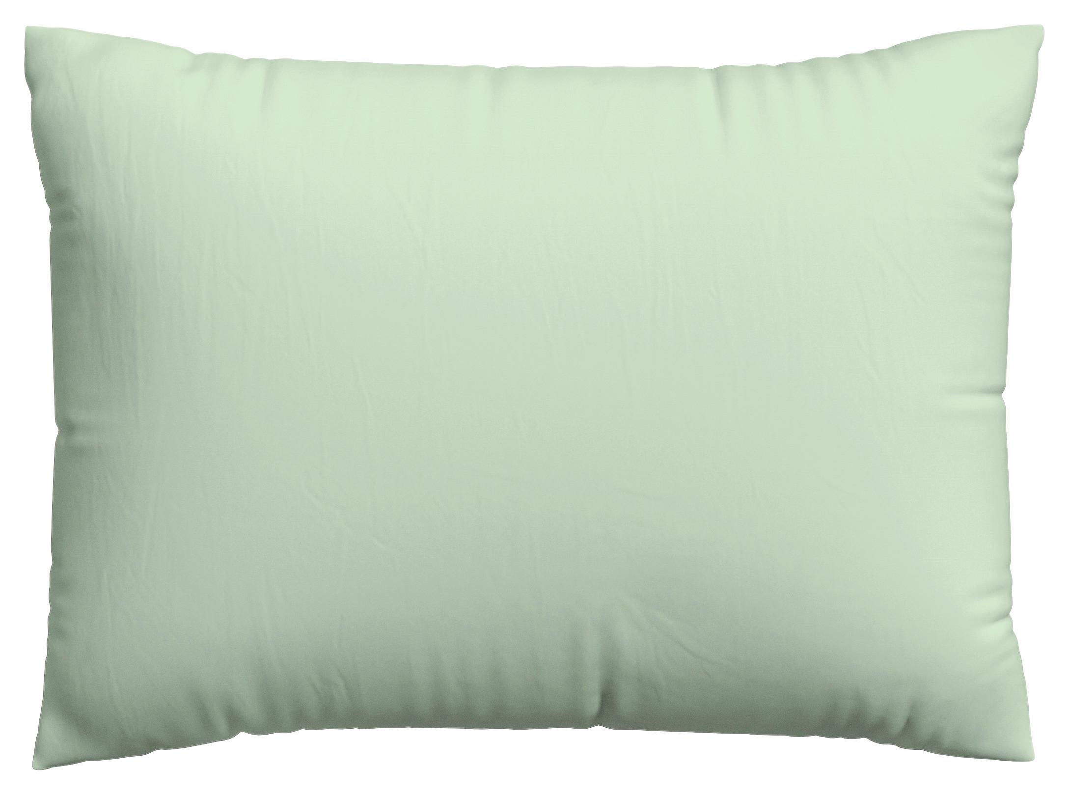 Kissenhülle Jersey 70x90 cm Hellgrün + Reißverschluss - Hellgrün, Basics, Textil (70/90cm) - Schlafgut