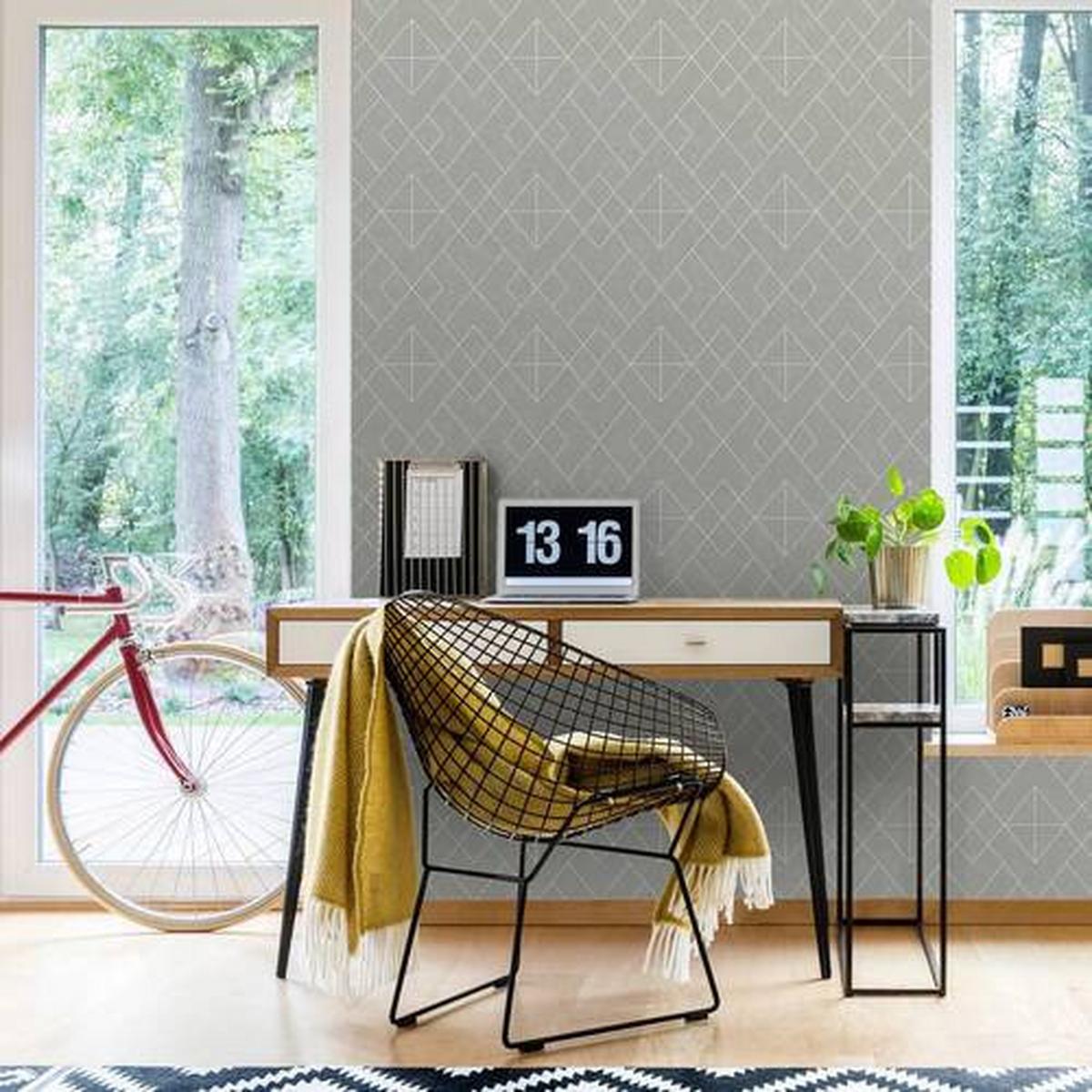 Vliestapete 112045 - Grau, Basics, Papier/Kunststoff (52/1005cm)