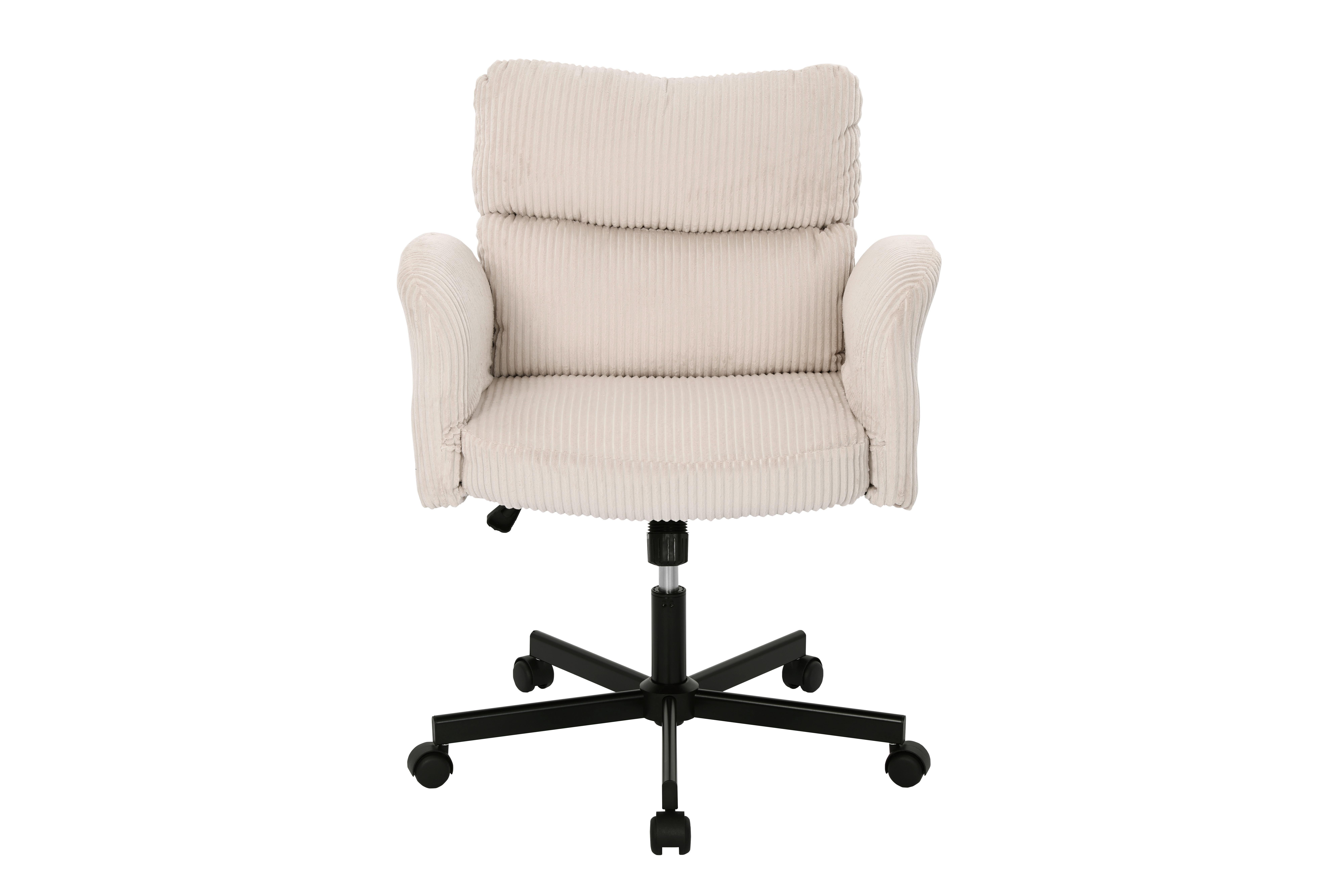 Drehstuhl Lund Beige B: 73 cm - Beige/Schwarz, MODERN, Holz/Kunststoff (73/85-95/65cm) - Livetastic