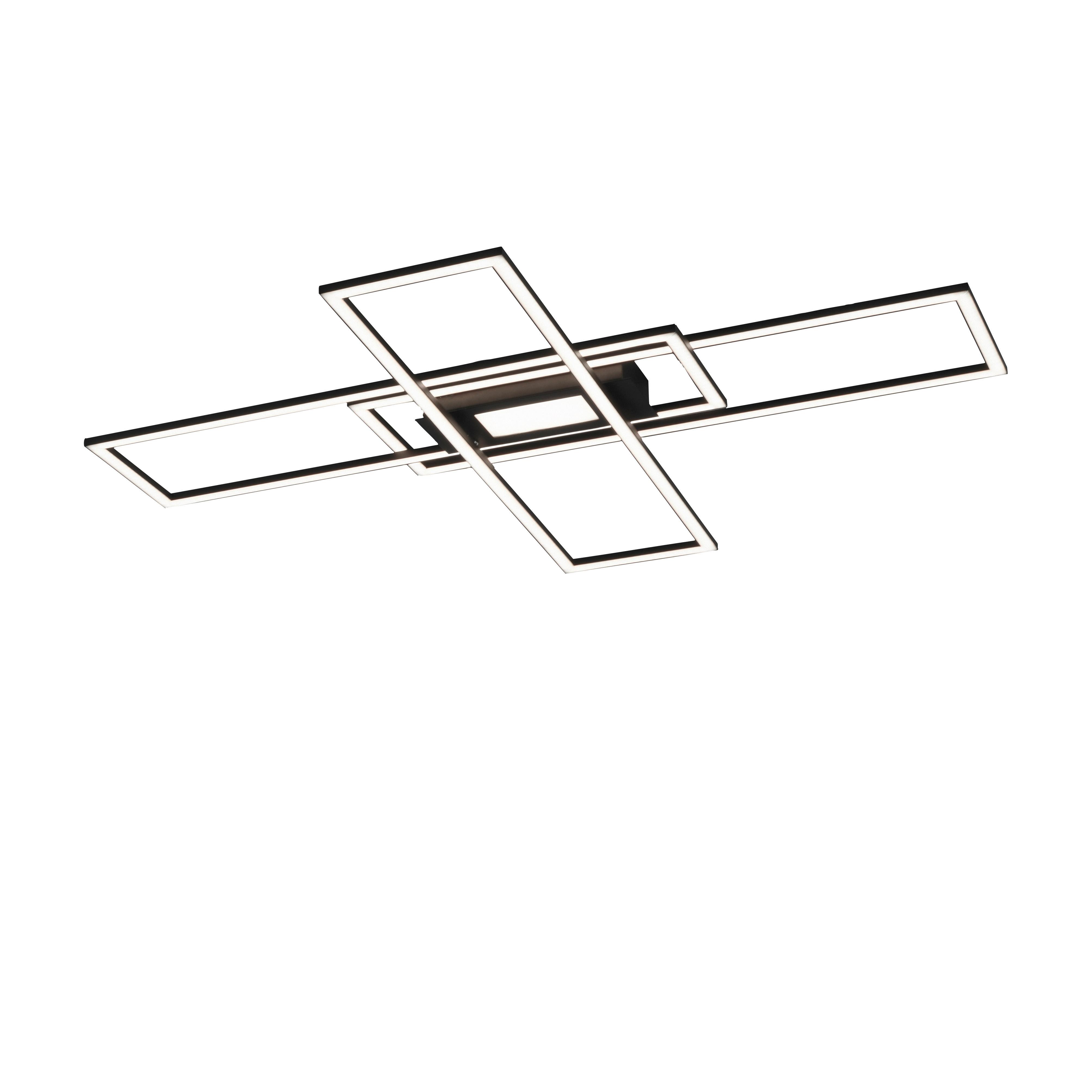 LED-Deckenleuchte Asmin L: 99,2 cm Getrennt Schaltbar - Basics, Kunststoff/Metall (99,2/69,4/5,1cm)