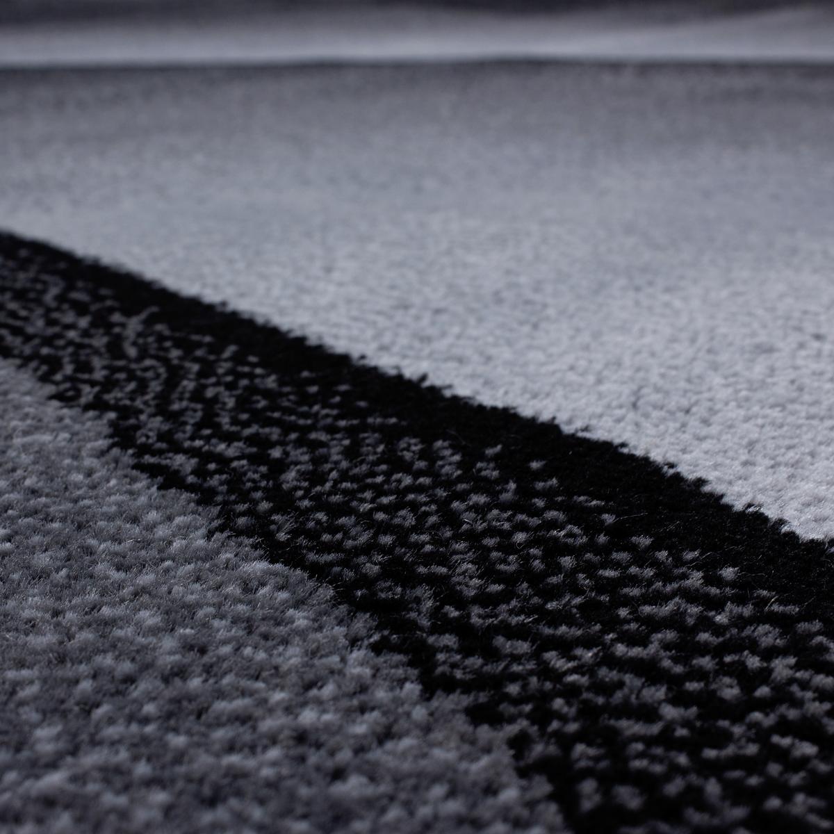 Webteppich Schwarz/Weiß Naturfaser Plus 120x170 cm - Schwarz/Weiß, Design, Textil (120/170cm)