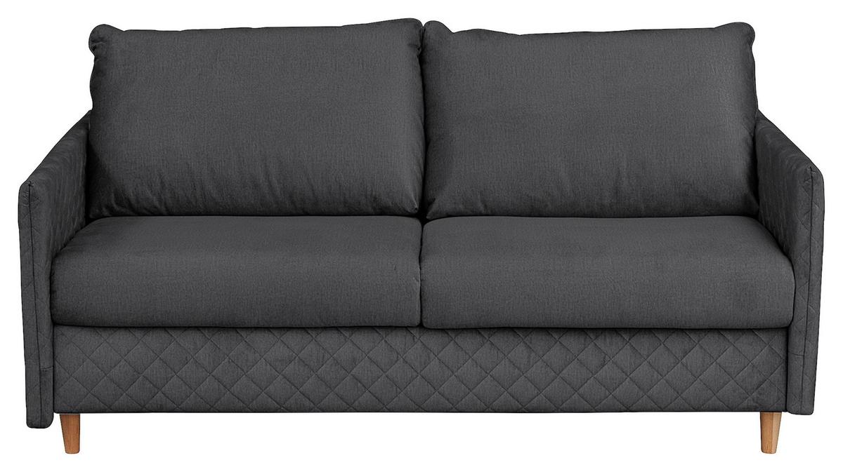 Schlafsofa Sana Anthrazit B: 175 Cm - Anthrazit/Naturfarben, Design, Textil (175/95/103cm) - Livetastic