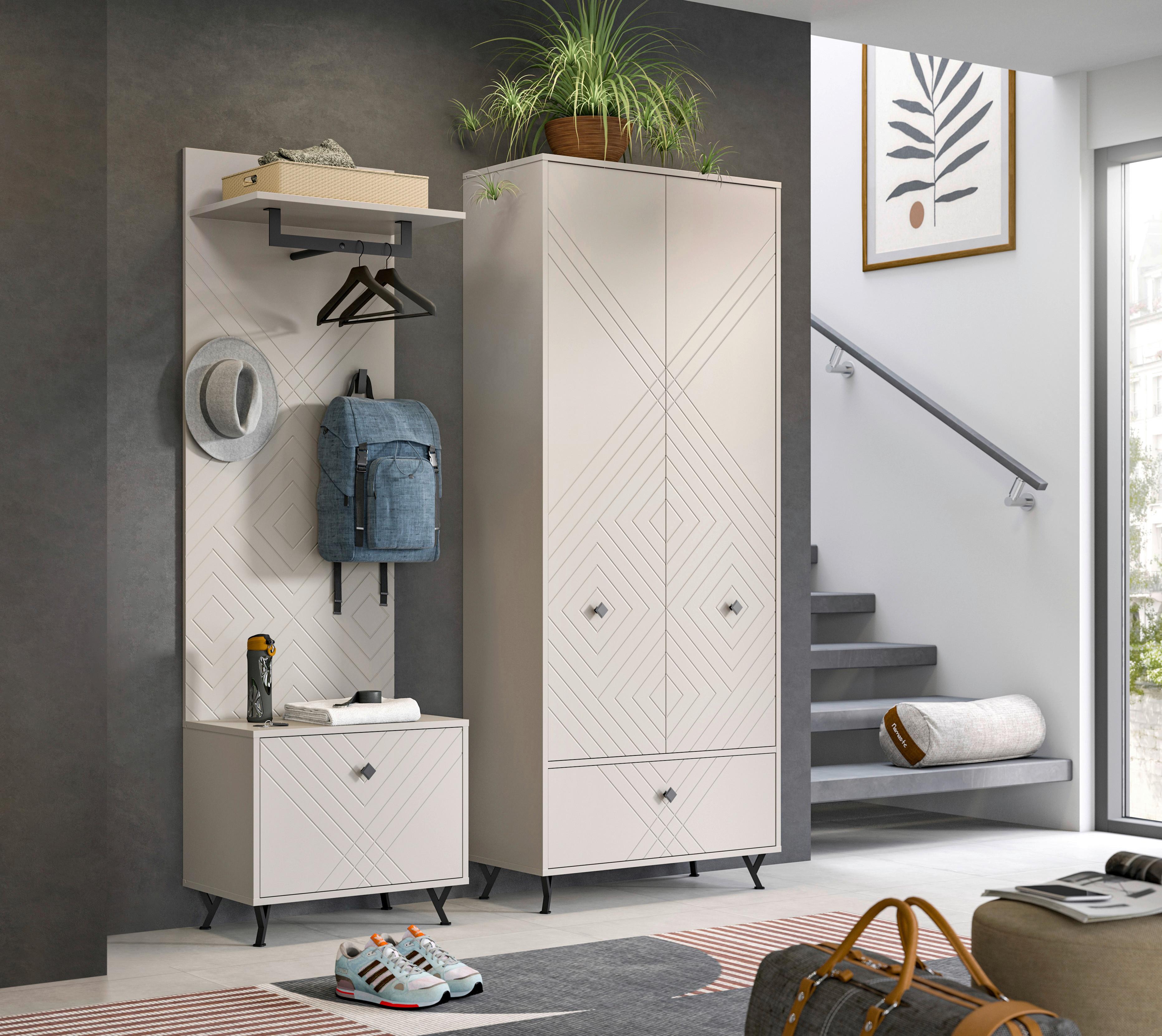 PREDSIEŇOVÝ NÁBYTOK NOTES - Design, kompozitné drevo (195/190/35cm) - MID.YOU
