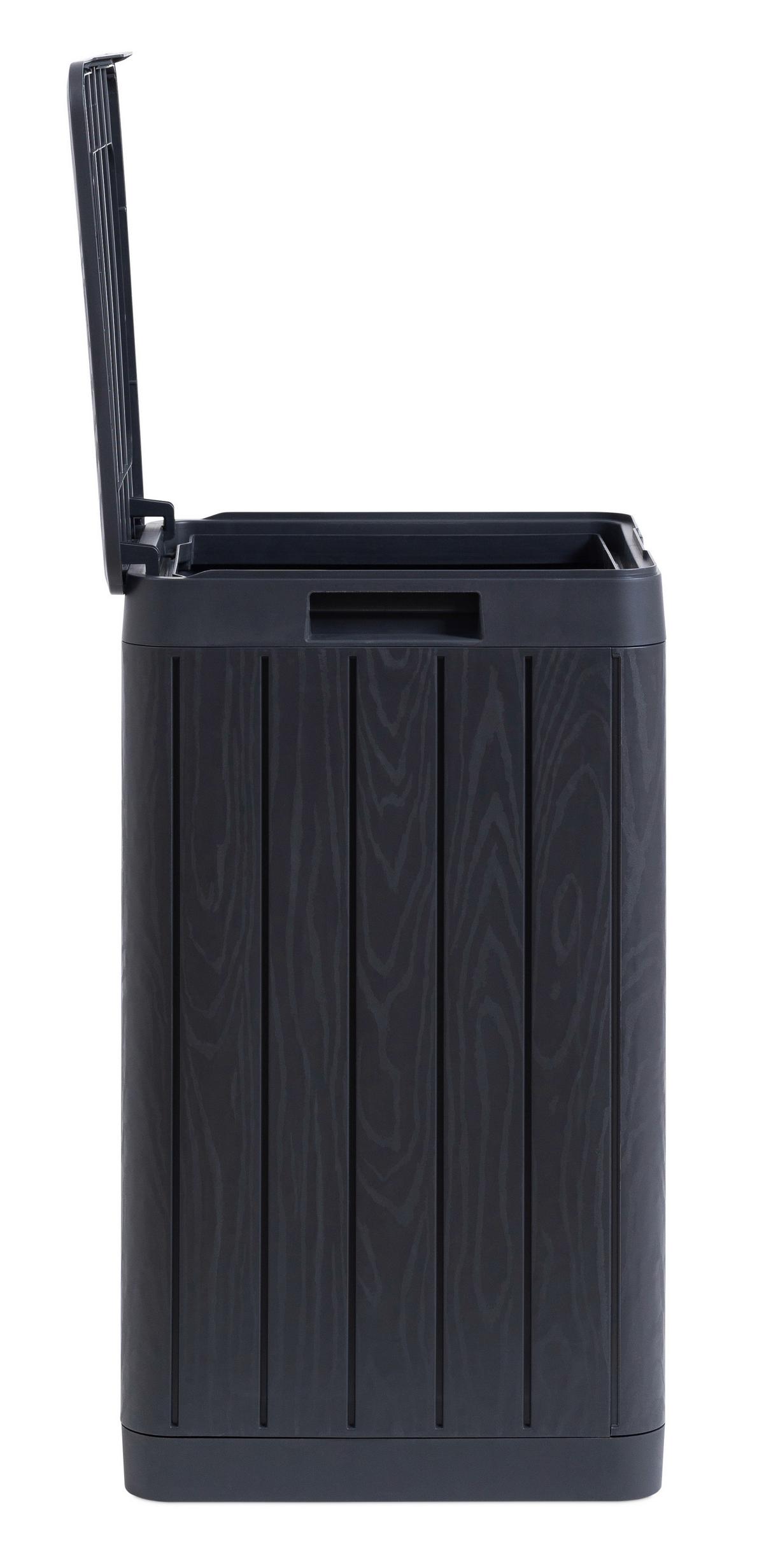 Gartenabfallbox 38/65/38 cm - Anthrazit, Basics, Kunststoff (38/65/38cm)