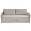 Schlafsofa mit Bettkasten Milan Taupe B: 203 cm - Taupe/Schwarz, Design, Textil (203/77/86cm) - MID.YOU