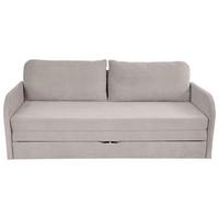 Schlafsofa Mit Bettkasten Milan Taupe B: 203 Cm - Taupe/Schwarz, Design, Textil (203/77/86cm) - MID.YOU