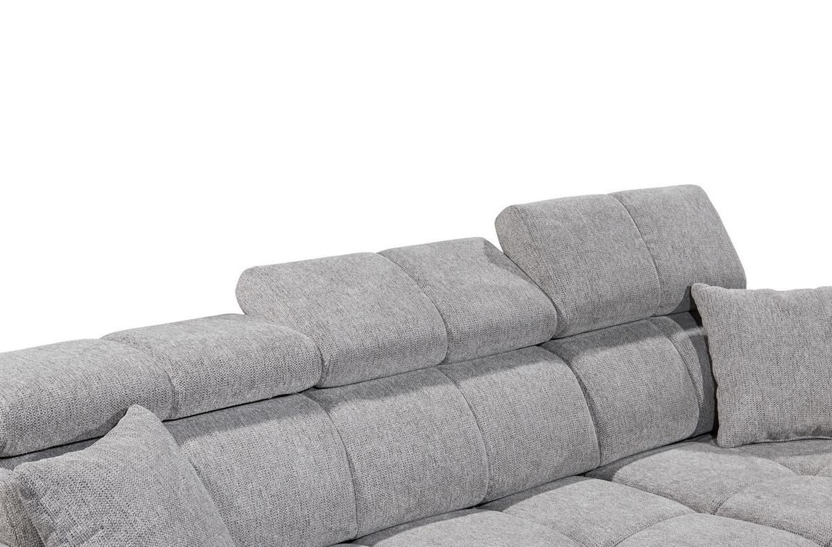 Ecksofa Sydney Taupe S: 268/172 cm - Taupe/Schwarz, KONVENTIONELL, Textil (268/172cm) - MID.YOU