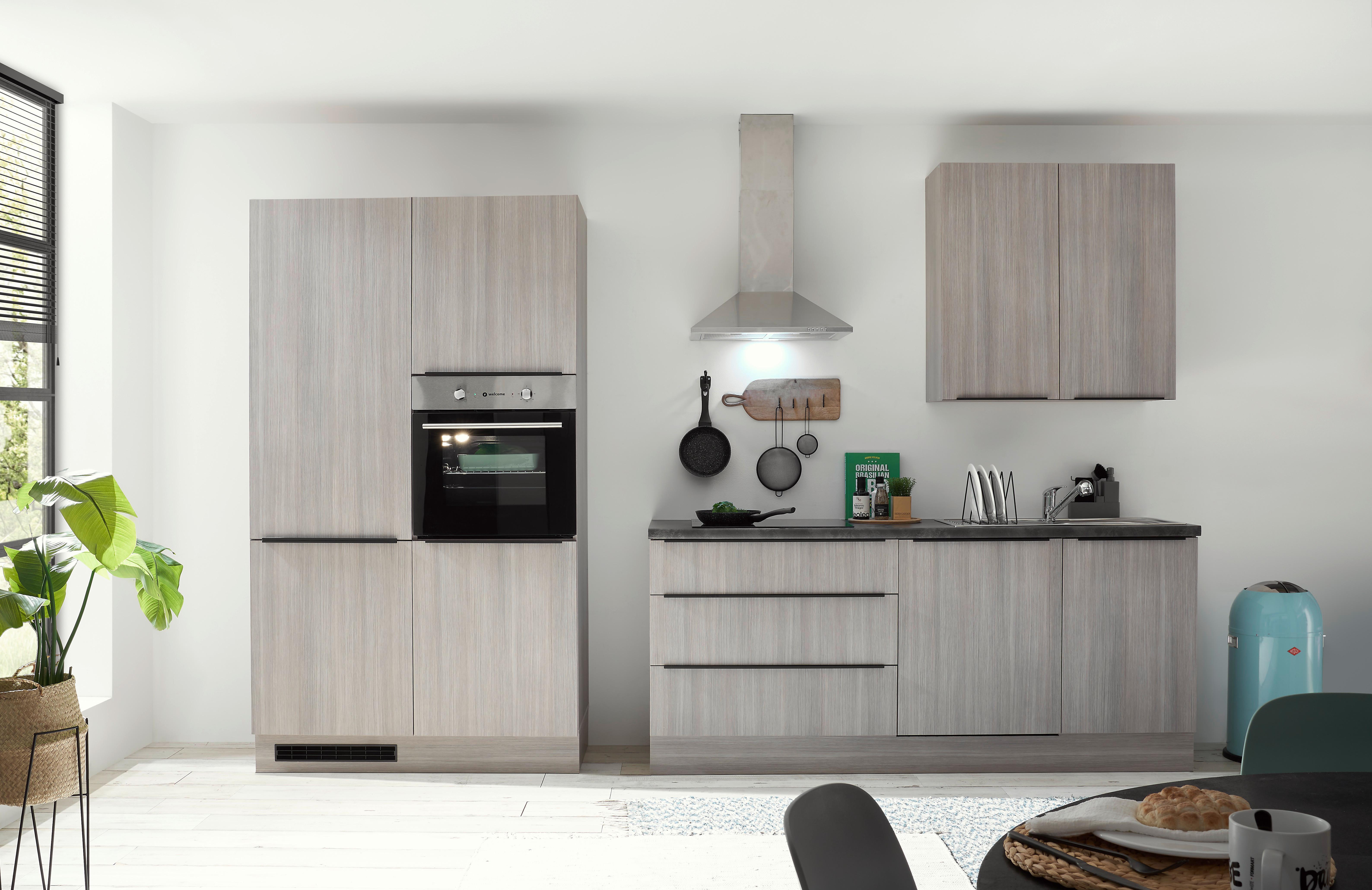 Küchenblock Landzeit Pinienfarben B: 320 Cm - Anthrazit/Pinienfarben, Design, Holzwerkstoff (320cm) - MID.YOU