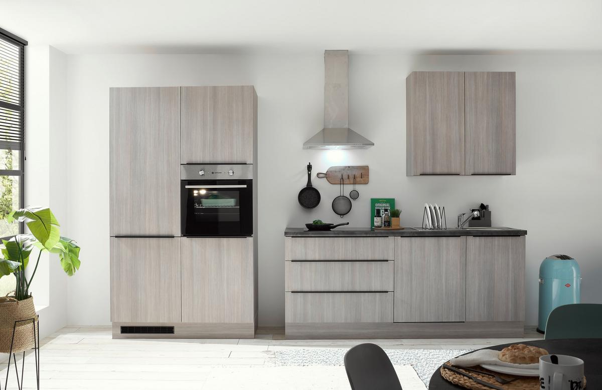 Küchenblock Landzeit Pinienfarben B: 320 cm - Anthrazit/Pinienfarben, Design, Holzwerkstoff (320cm) - MID.YOU