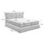 Boxspringbett mit Matratze& Topper 180x200cm Madison, Grau - Grau, KONVENTIONELL, Holzwerkstoff/Textil (180/200cm) - Carryhome Boxspringbett mit Matratze& Topper 180x200cm Madison, Grau - Grau, KONVENTIONELL, Holzwerkstoff/Textil (180/200cm) - Carryhome