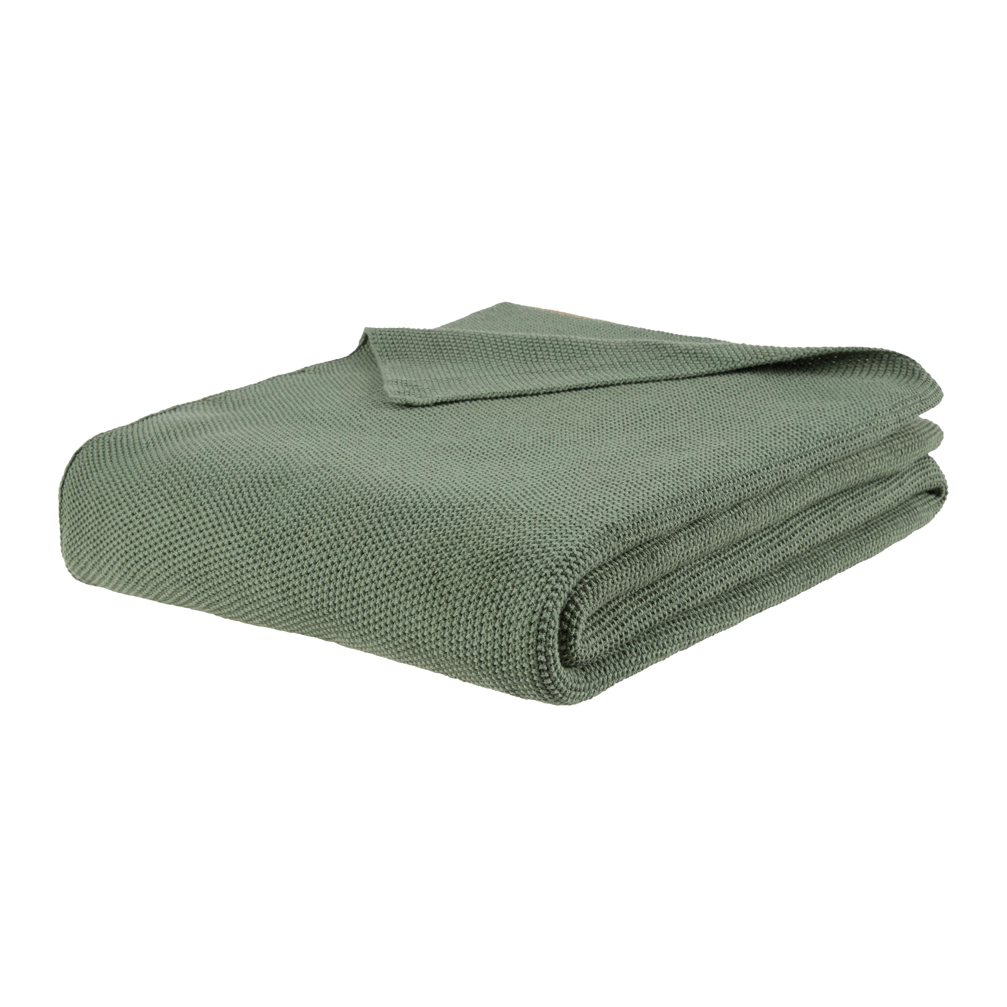 Mäkká deka Lara,130/170cm,šalviovozelená - šalviovozelená, Konventionell, textil (130/170cm) - Mömax