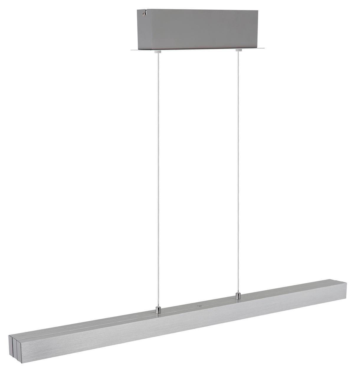 Hochvoltleuchte 230V, Opal/Alufarben - Opal/Alufarben, Design, Kunststoff/Metall (95-150/7,5/80-150cm) - Globo