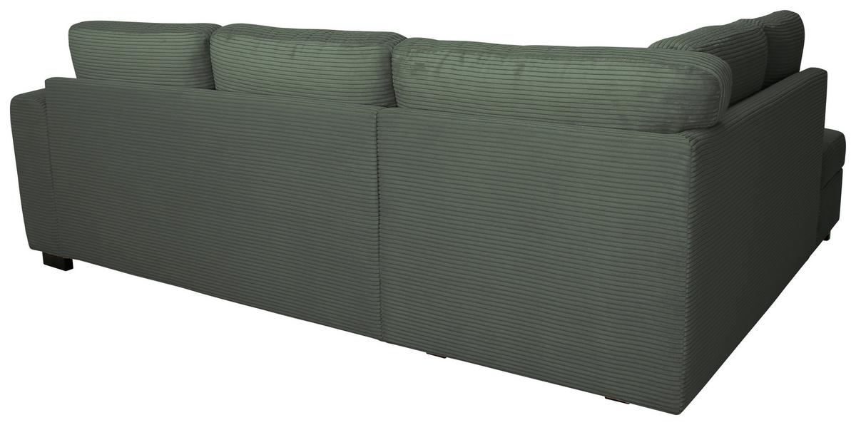 Ecksofa John Grün S: 178x239 Cm - Schwarz/Grün, Trend, Textil (178/239cm)