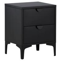 Nachttisch Piring - Schwarz, Design, Metall (45/59/40cm) - Livetastic
