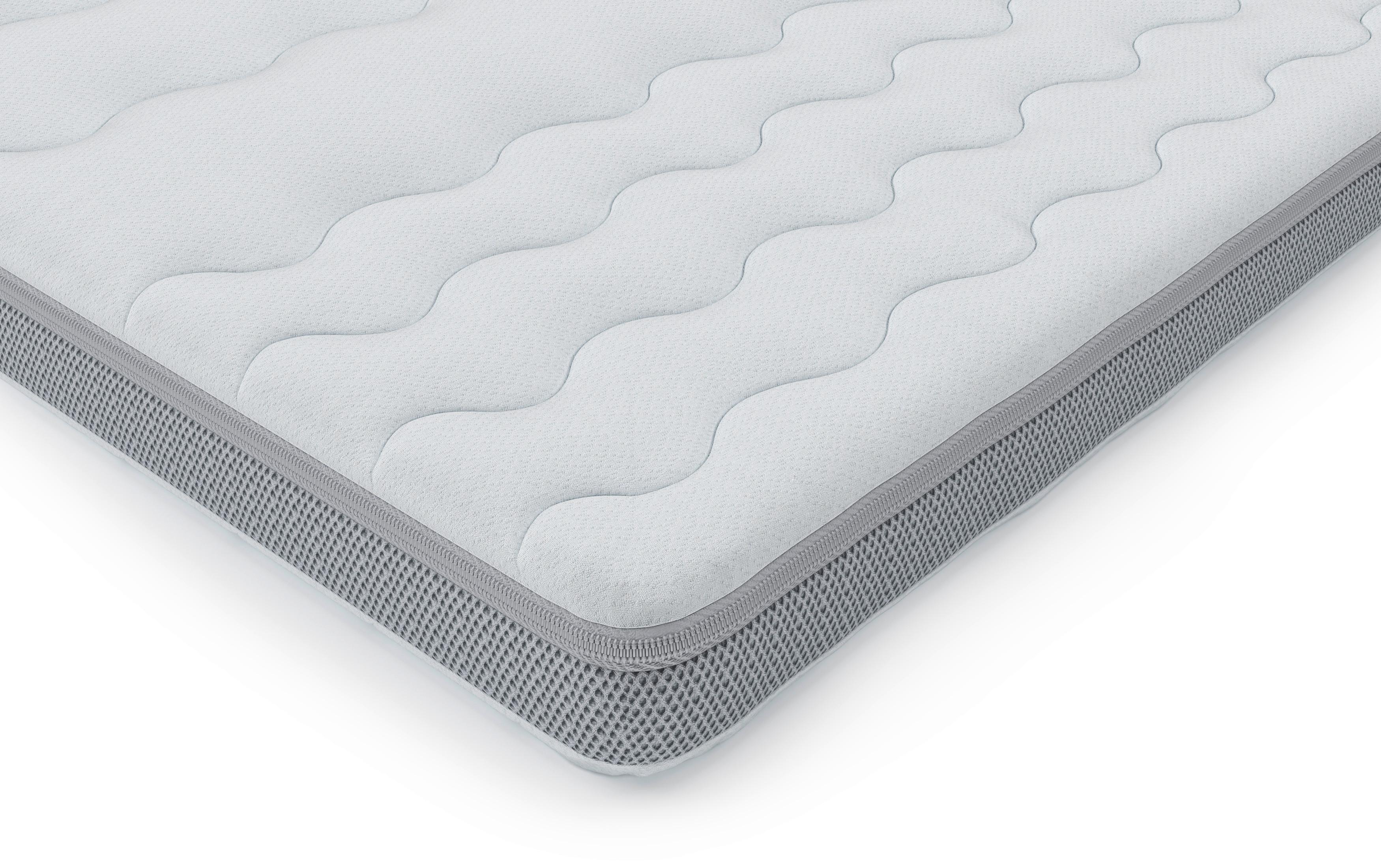 Topper Emily - Weiß, MODERN, Textil (180/7/200cm) - Luca Bessoni