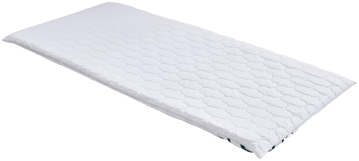 Topper Medisan Polly 140x200 Polyurethanschaumkern 7 Zonen - Weiß, MODERN, Textil (140/200cm) - FAN
