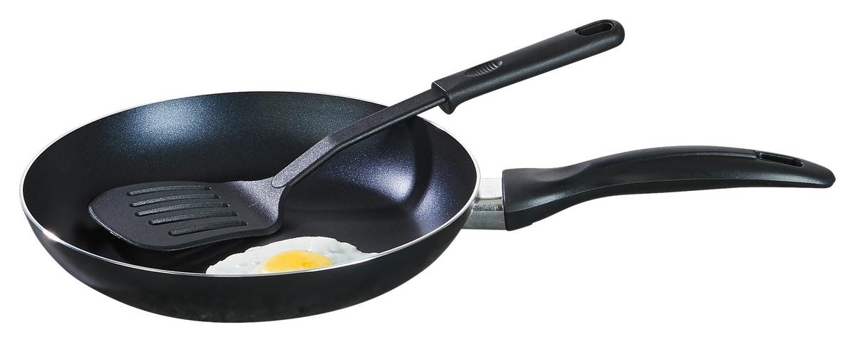 Küchen-Starterset Kunststoff/ Metall, 18-teilig - Schwarz/Weiß, Basics, Glas/Holz (39/16,5/41,5cm)