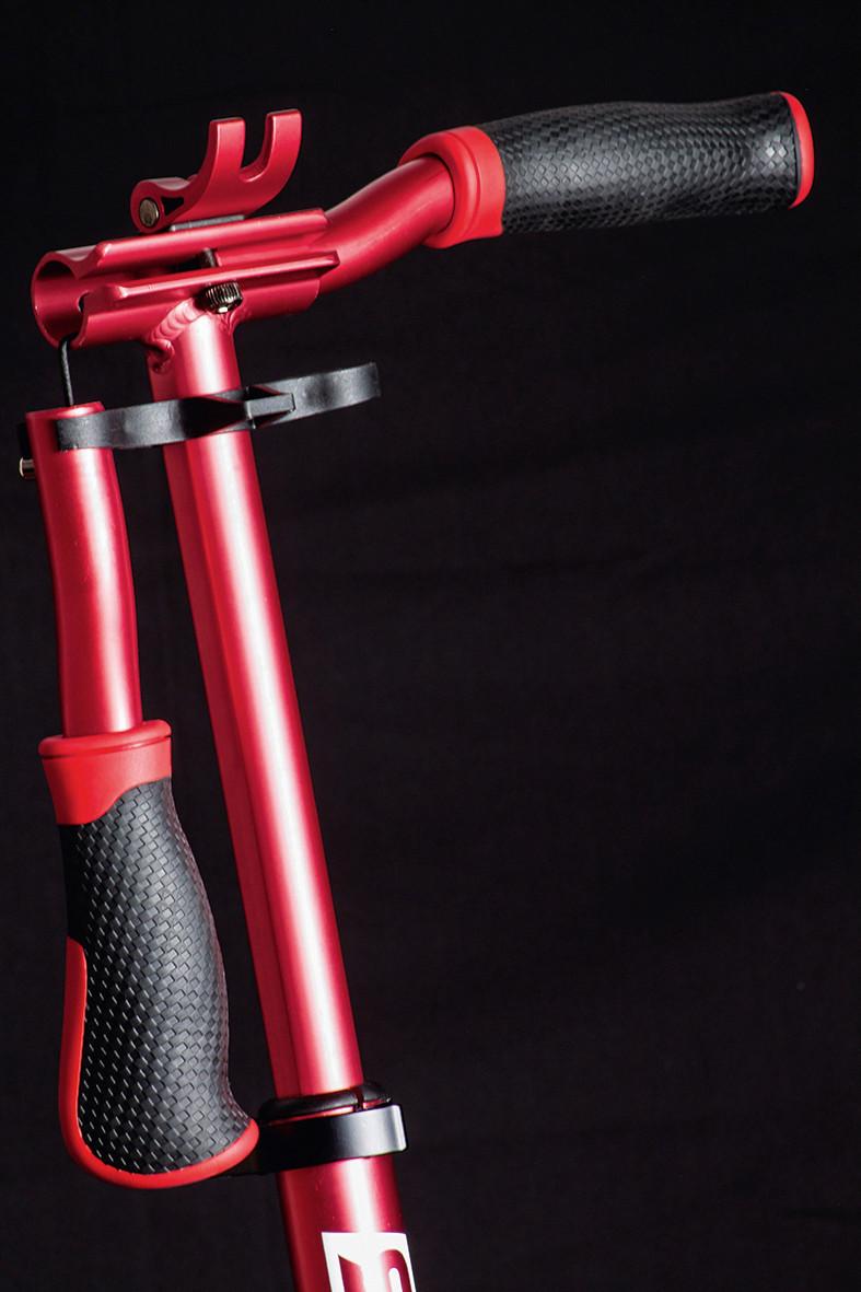 Scooter Six Degrees 513 Rot/ Schwarz Ø 230/215 Mm, Klappbar - Rot/Schwarz, Basics, Metall (93,5/34,5/105,5cm)