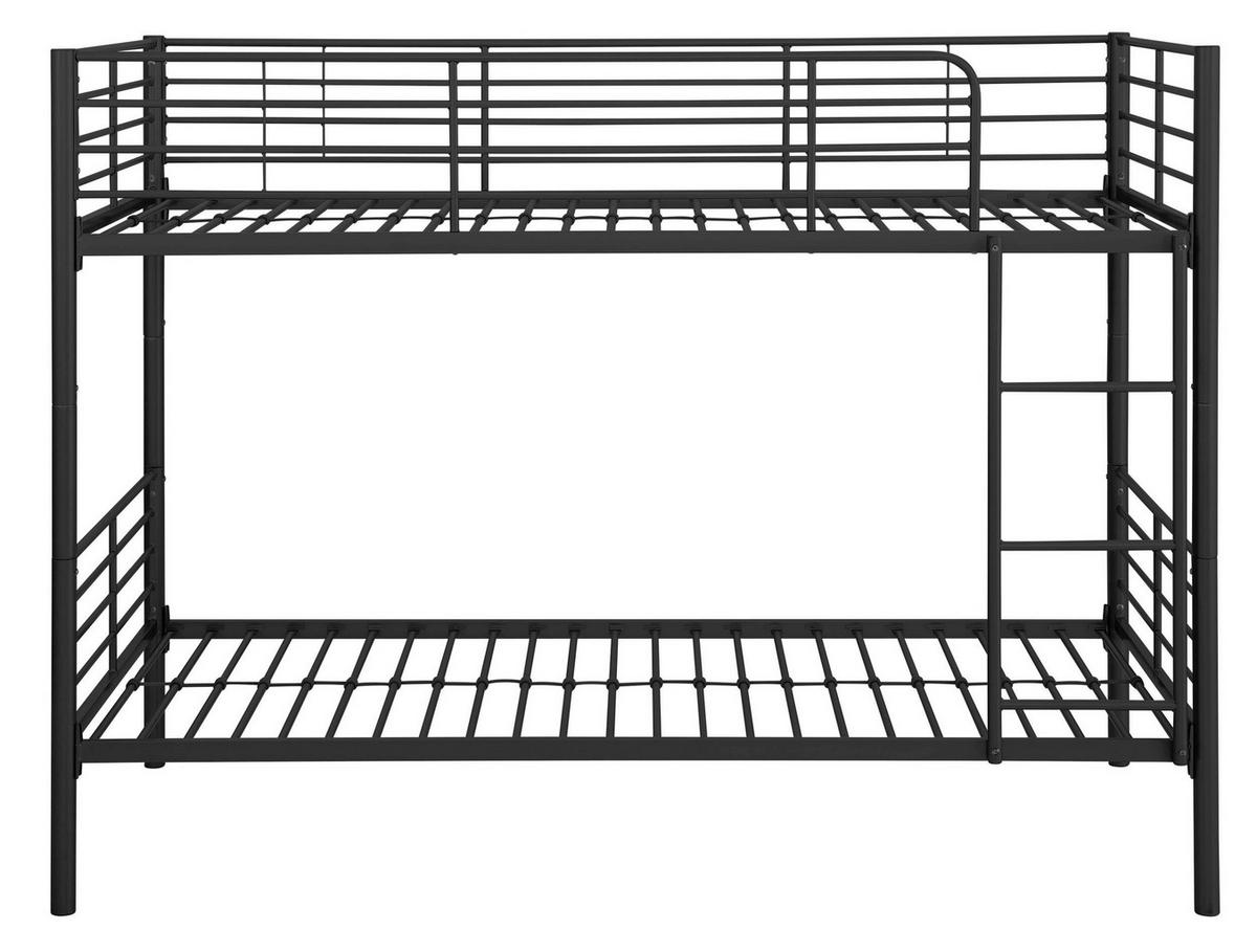 ETAGENBETT Rosie Schwarz 90x200cm - Schwarz, Design, Metall (90/200cm) - MID.YOU