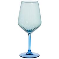 Weinglas Tessa 4er-Set ca. 520 ml, Blau/Mintgrün - Blau/Mintgrün, Basics, Glas (520ml) - Luca Bessoni