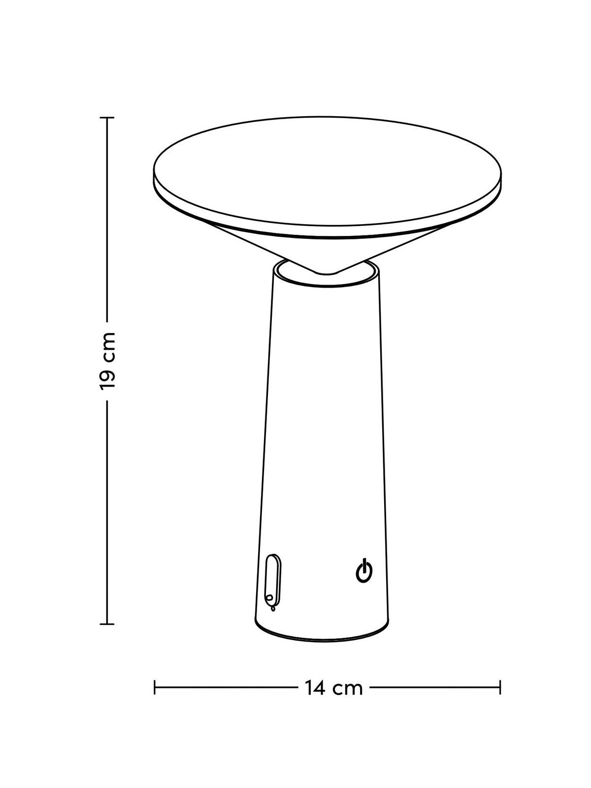 Venkovní LED svítidlo KOLIM, P/V: 14/19cm - bílá, Romantický / Rustikální, plast (14cm) - Modern Living
