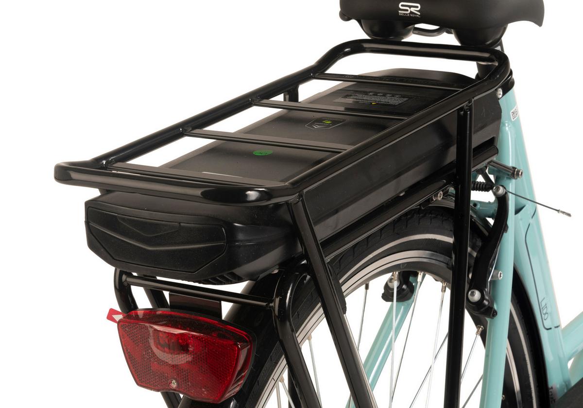 Elektrofahrrad E-citybike Hollandia, Mintgrün, 28 Zoll - Mintgrün, Basics, Metall (21/116/188cm)