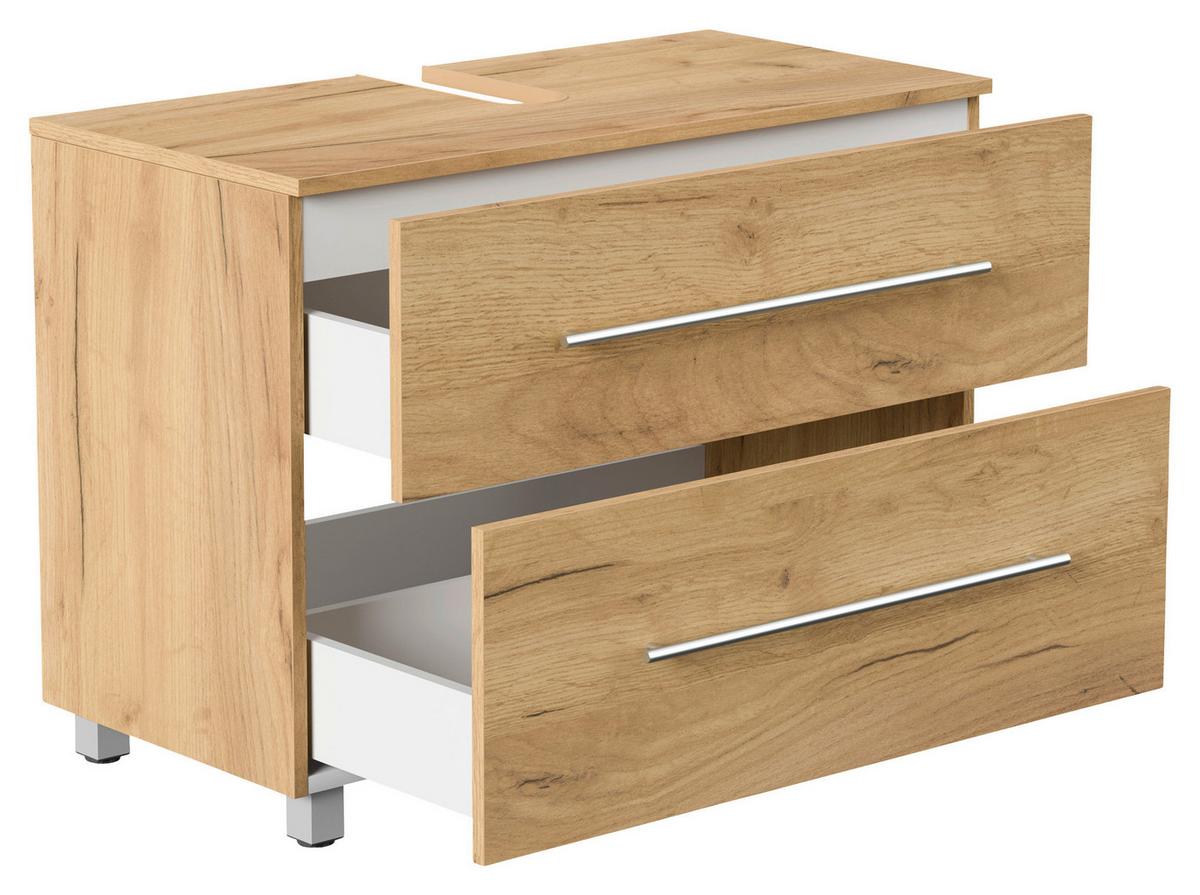 Waschbeckenunterschrank Mondial Eiche Dekor B: 85 cm - Eichefarben, MODERN, Holzwerkstoff (85/63/41,6cm) - MID.YOU