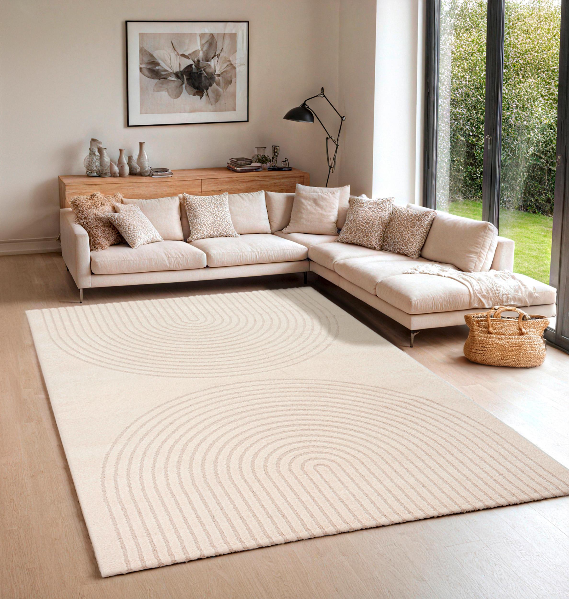Webteppich Eclipse 2320 160-Cream - Creme, Basics, Textil (120/160cm)