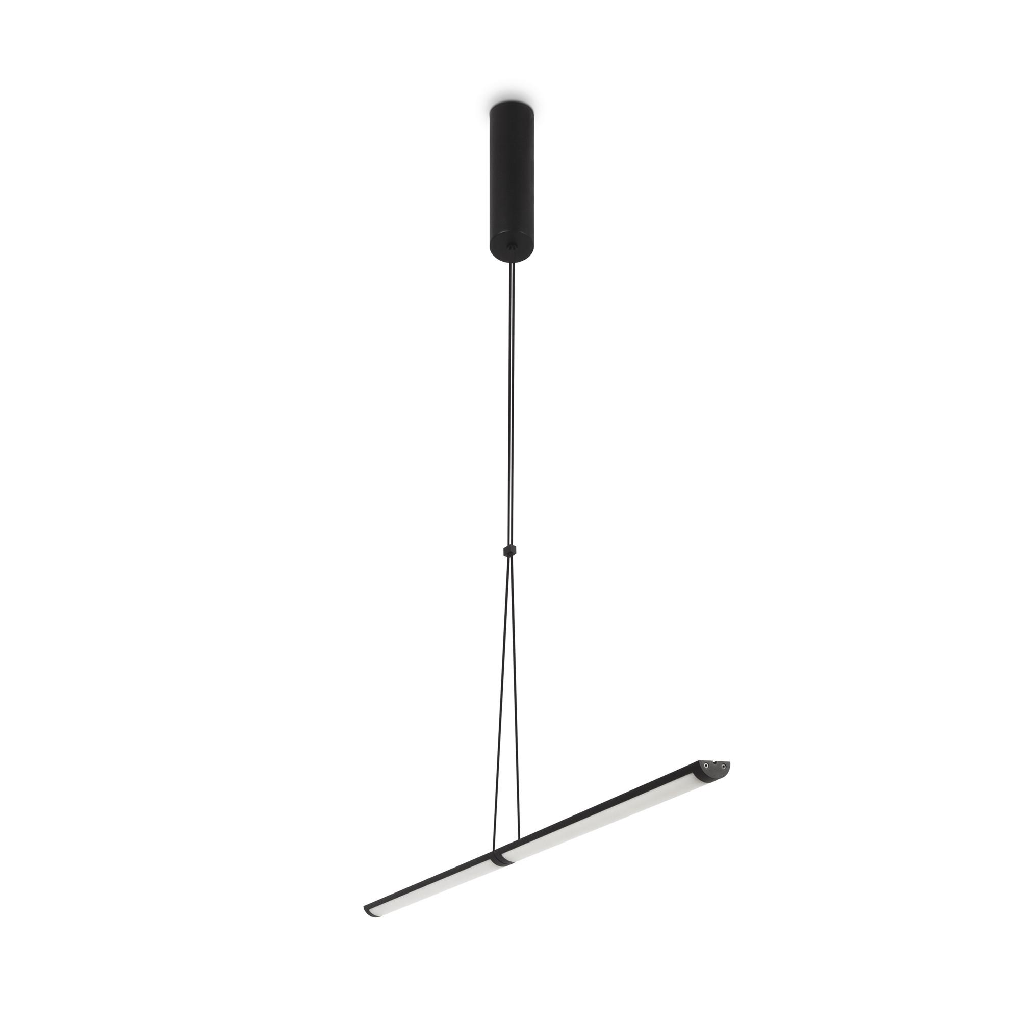 Pendelleuchte Supersymmetry - Schwarz, Trend, Kunststoff/Metall (88,6/4/2cm) - MAYTONI