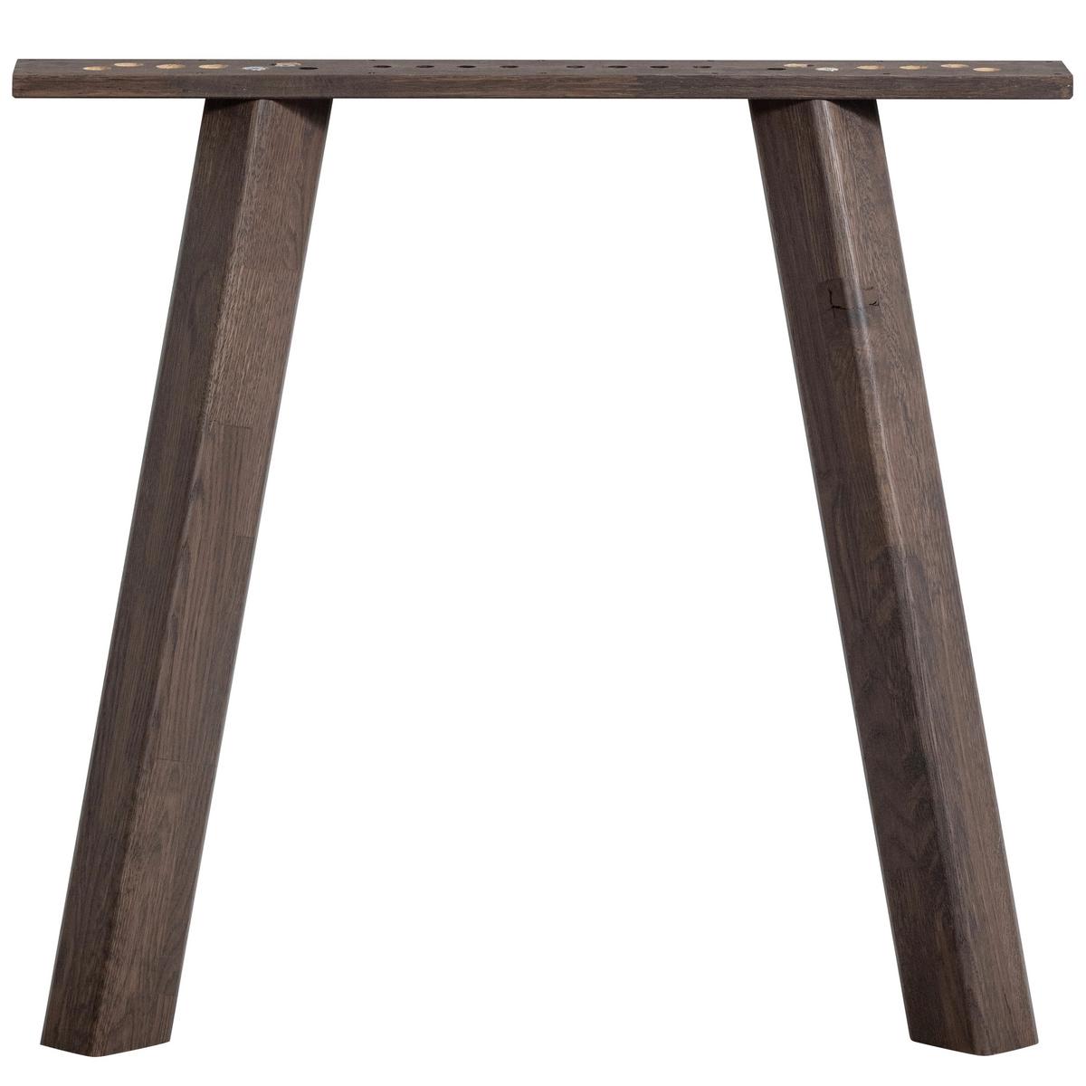 TISCHGESTELL Tablo Braun B: 79cm - Braun, MODERN, Holz (79/73/11cm) - Livetastic