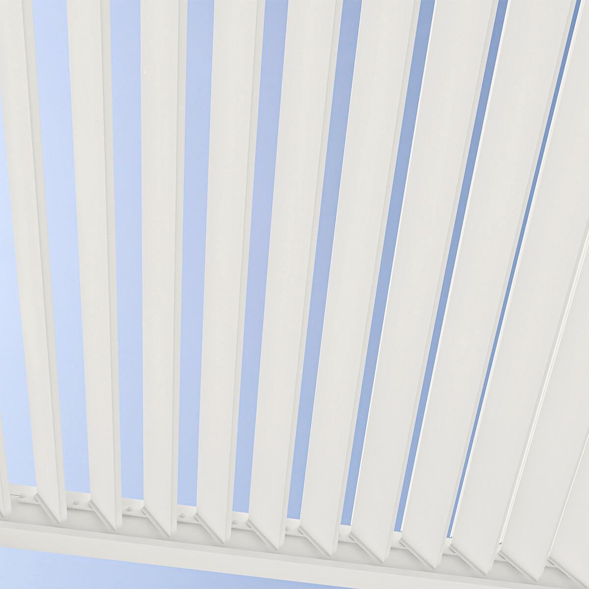 Pergola 360x530 Cm Wetterbeständig, Weiß - Weiß Hochglanz, Basics, Metall (360/255/530cm)