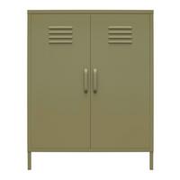 Kommode Bradford Olivgrün B: 79 cm - Olivgrün, Design, Metall (79/100/39cm) - MID.YOU