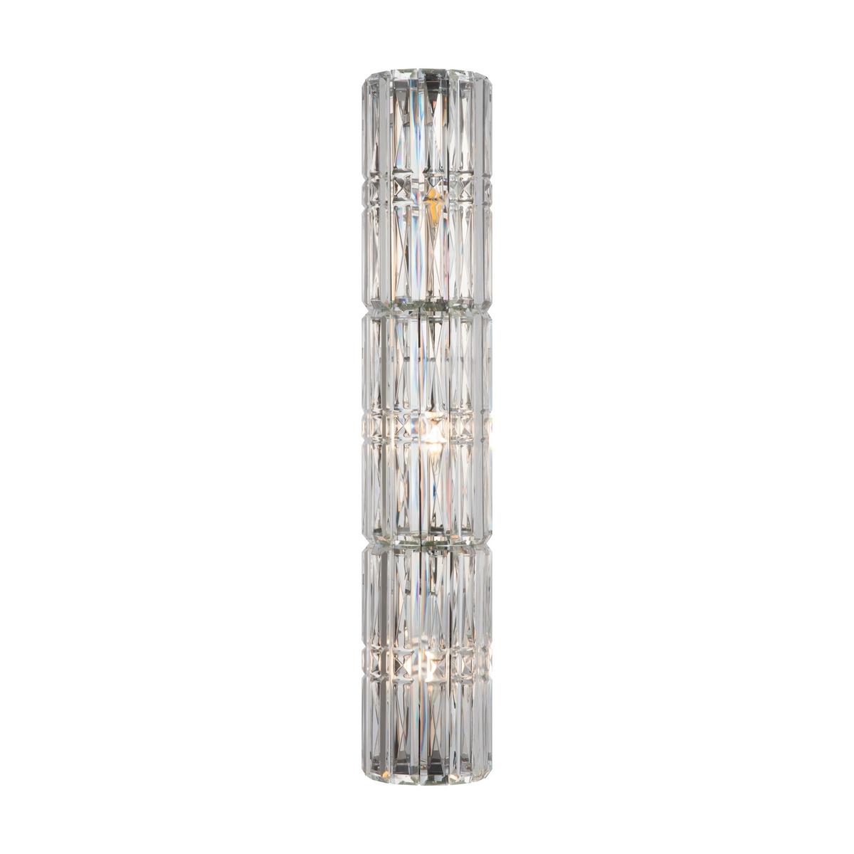 Wandleuchte Facet - Chromfarben/Transparent, Trend, Glas/Metall (13/10/75,2cm) - MAYTONI