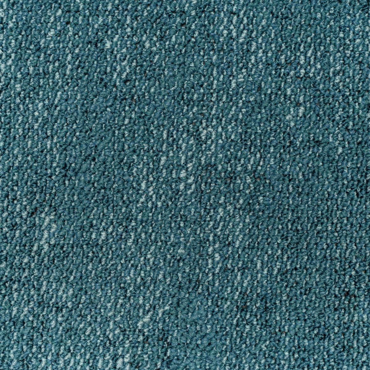 Teppichfliese Türkis Marble 50x50 Cm Florhöhe 3 Mm - Türkis, Basics, Textil (50/50cm)