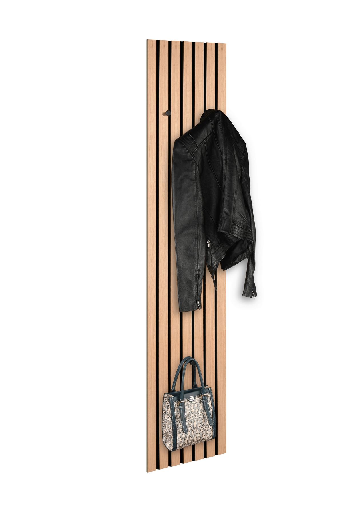 Šatníkový panel GRACE dekor dub Artisan - dub artisan, Modern, kompozitné drevo/textil (25/160/4cm) - Mömax