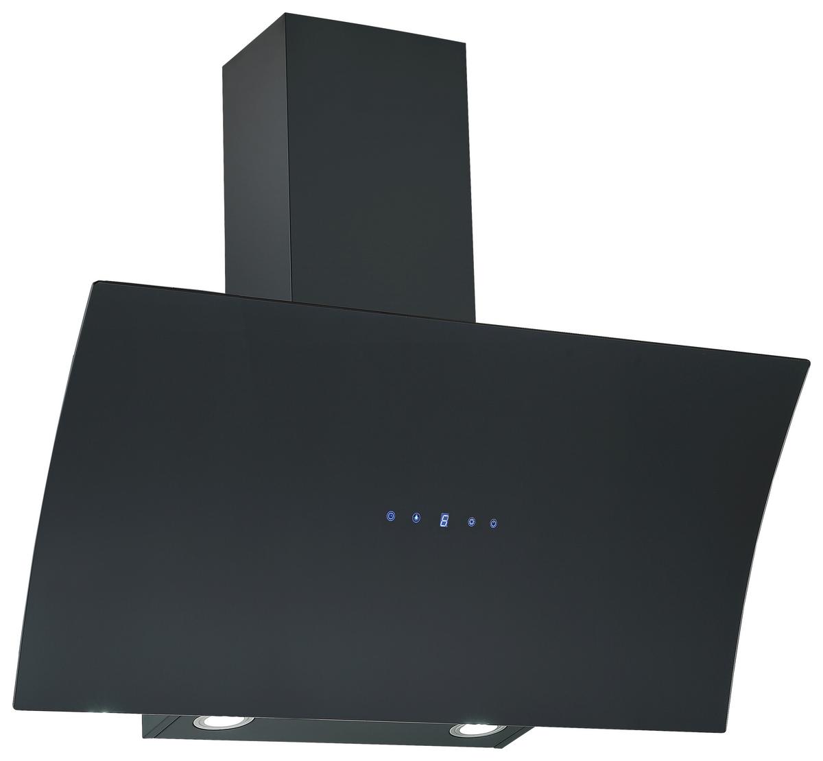 Kopffreihaube Respekta Alia Stahl Schwarz B: 90 Cm, Led - Schwarz, Trend, Kunststoff/Metall (90/80,5-118,5/40,2cm) - Respekta