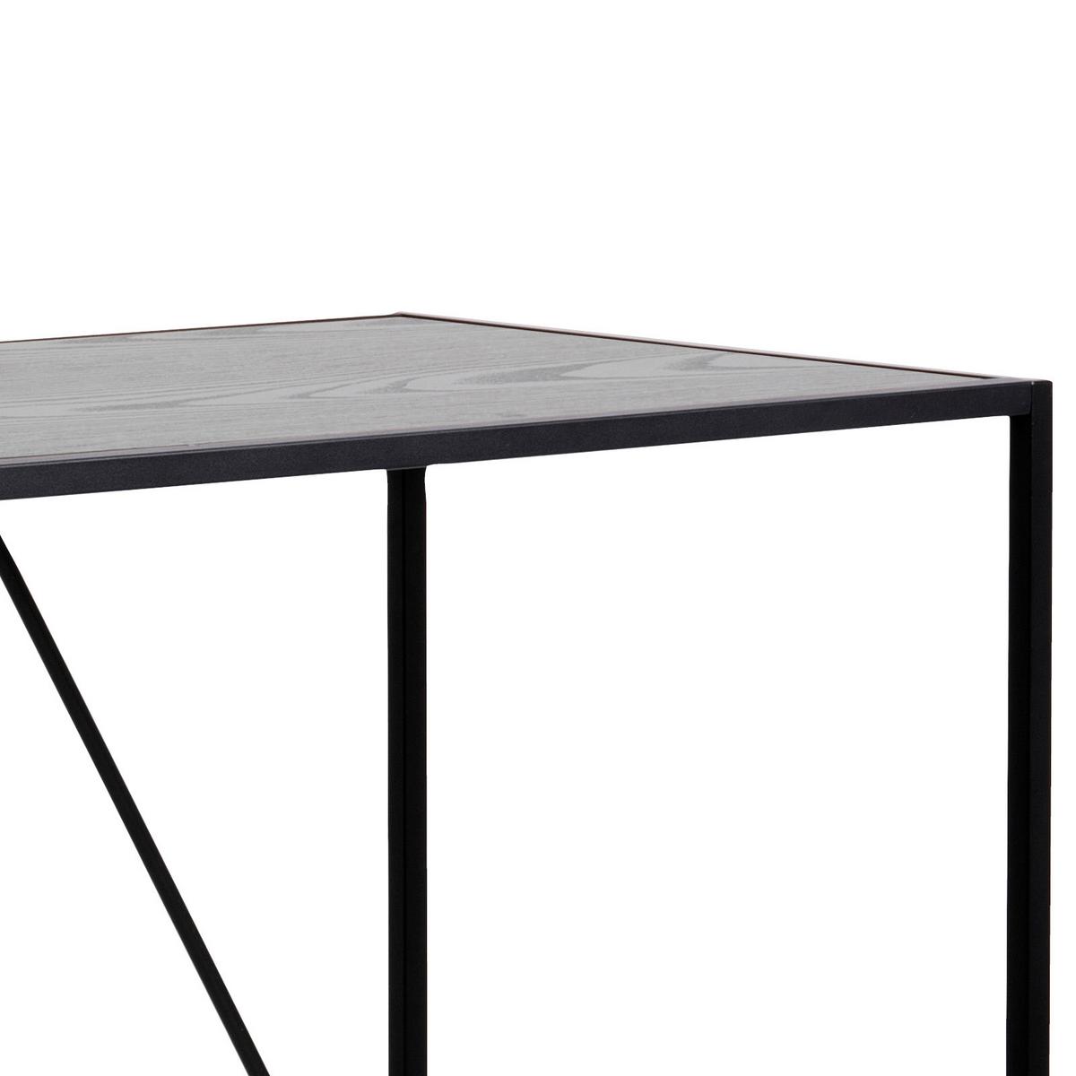 Bartisch Seaford 120x105x60 cm Esche Dekor/Schwarz - Schwarz, Basics, Holzwerkstoff/Metall (120/60/105cm) - MID.YOU