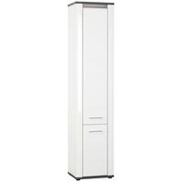 Hochschrank Mit Soft-Close + Led Alassio B: 42,4 cm, Weiß - Schwarz/Weiß, MODERN, Holzwerkstoff (42,4/190/33cm) - Luca Bessoni