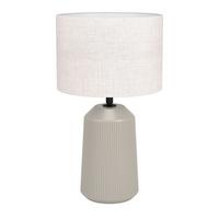 Tischleuchte 900823 Capalbio - Sandfarben/Weiß, Basics, Keramik/Textil (23,00/41,00cm) - Eglo
