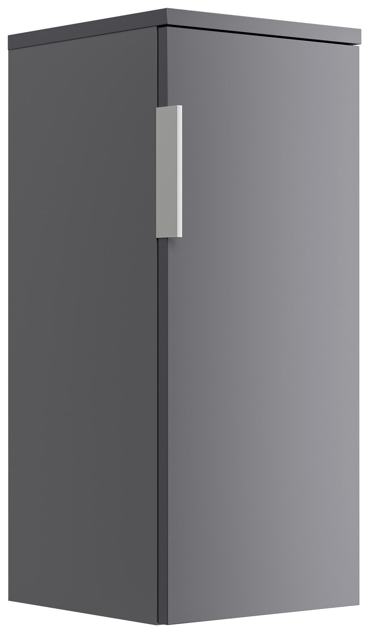 Waschtischkombi Slimline Graphitfarben B: 59,5cm - Graphitfarben/Weiß, Basics, Holzwerkstoff/Stein (59,5cm) - MID.YOU