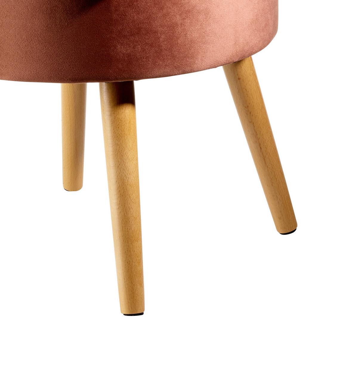 Sessel Milo - Rostfarben, Design, Textil (44/58/44cm) - Echtwerk