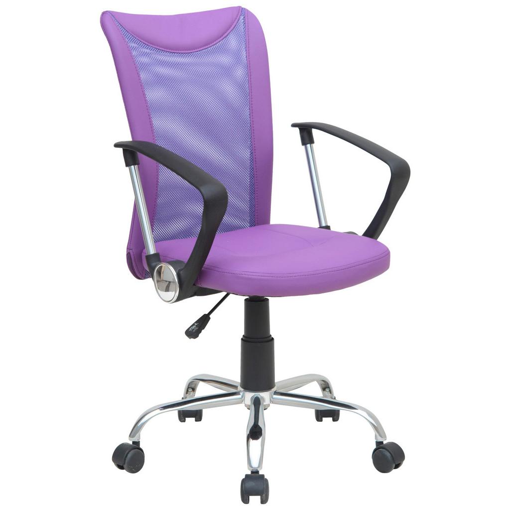 Bürostuhl Vanessa mit Armlehnen Lila