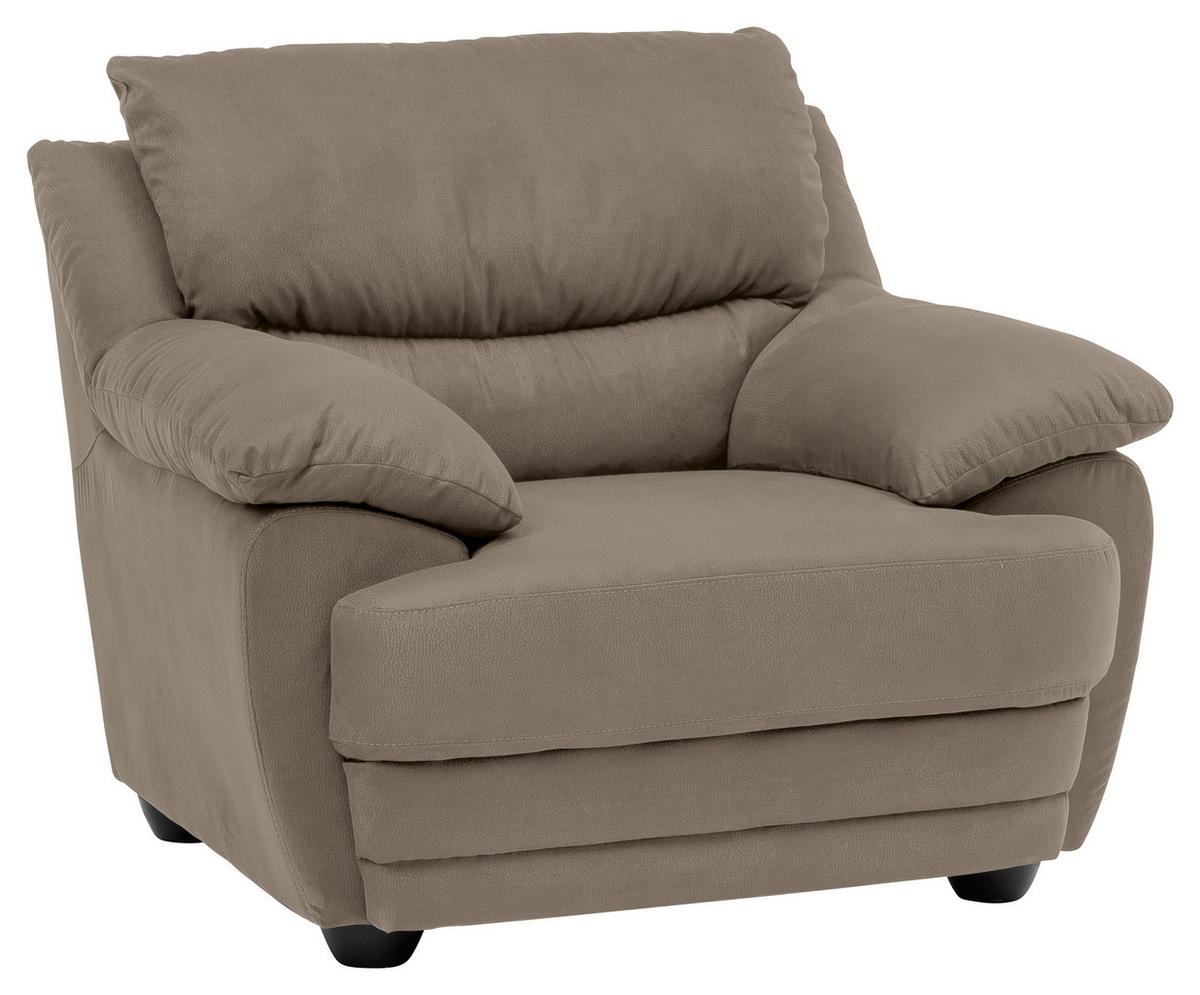 Polstersessel Mit Armlehnen Nebolo Grau - Schwarz/Grau, Design, Textil (117/97/100cm) - Livetastic