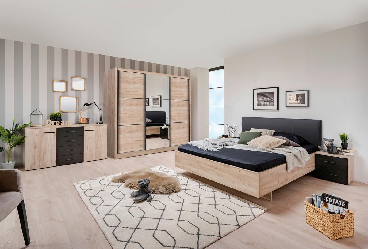 Tolóajtós Szekrény Navara 242/215,5 Cm - tölgyfa, Basics (242/215,5/60,5cm)