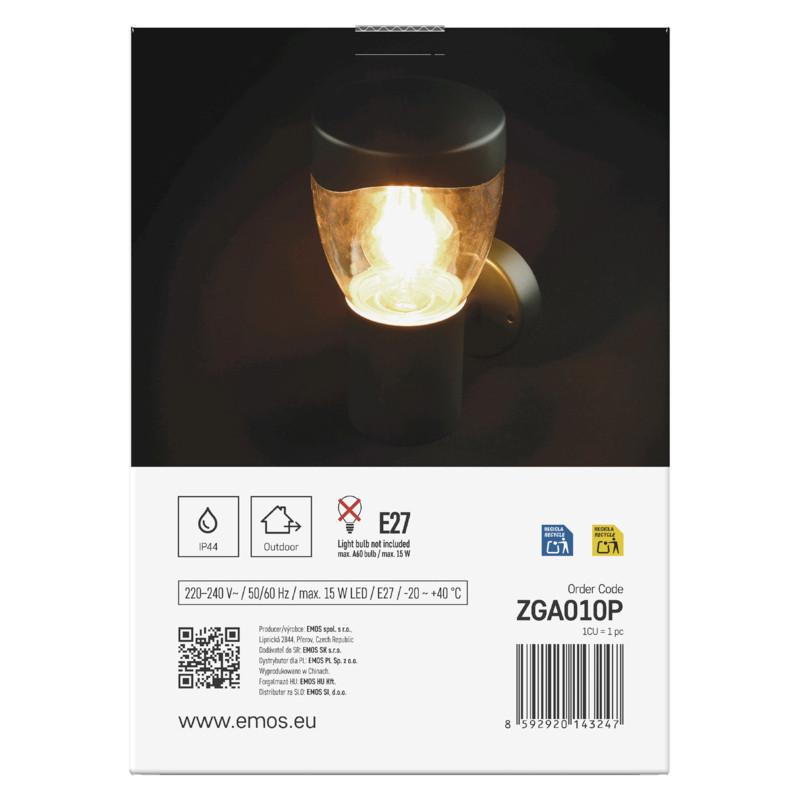 VONKAJŠIE LED SVIETIDLO ARTEO - antracitová, Modern, kov/plast