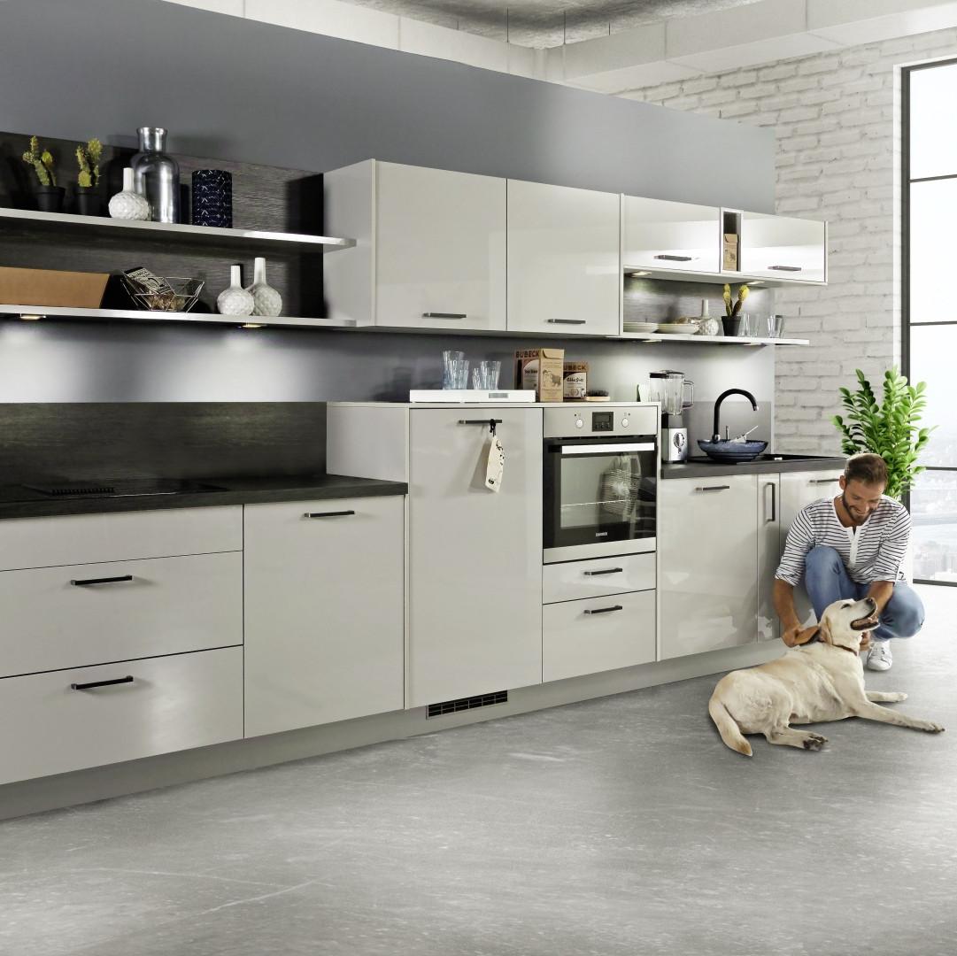 Einbauküche Star Frei Planbar Modernes Design - Eichefarben/Grau, MODERN, Holzwerkstoff - Express
