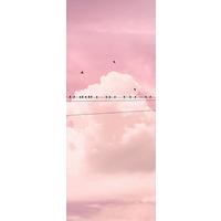 Vliestapete Cloud Wire Panel - Rosa, Basics (100/250cm) - Komar