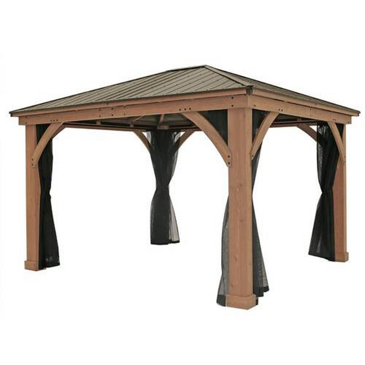 Mückennetz Moskitonetz Devon 12x14 - Schwarz, Basics, Kunststoff (392/331cm)