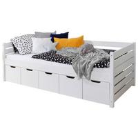 Stauraumbett 120x200 Naomi Weiß - Weiß, MODERN, Holz (120/200cm) - MID.YOU